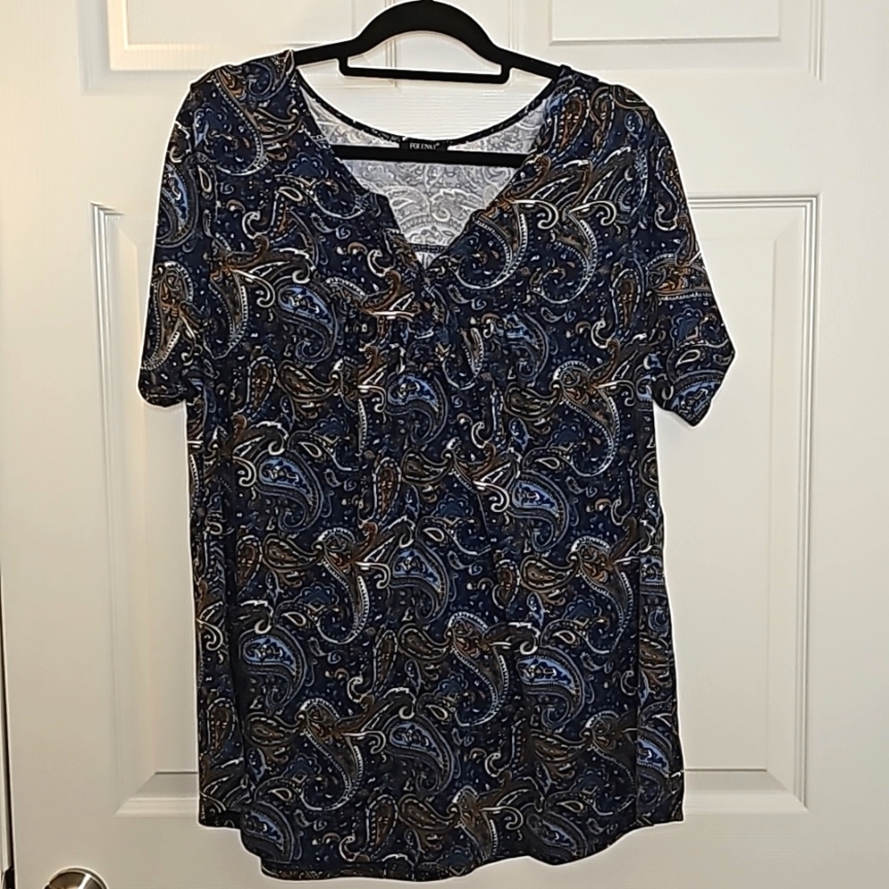 Folunsi Paisley Top, 2X